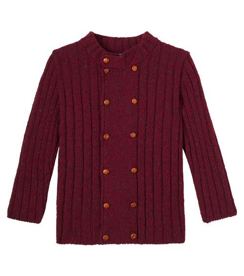 Bolo ribbed-knit wool-blend sweater