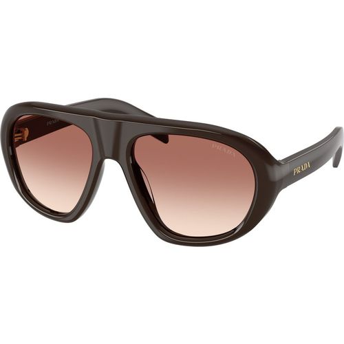 Prada Woman Prada PR C05S 27I70X Sunglasses Acetate Brown Brown Geometric Normal Nuanced