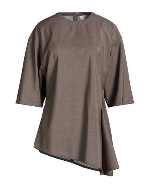 Woman Top Taupe Size 2 Virgin Wool