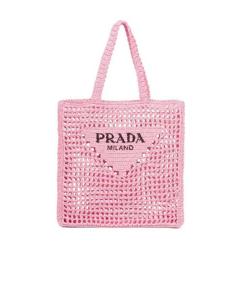 Raffia tote bag