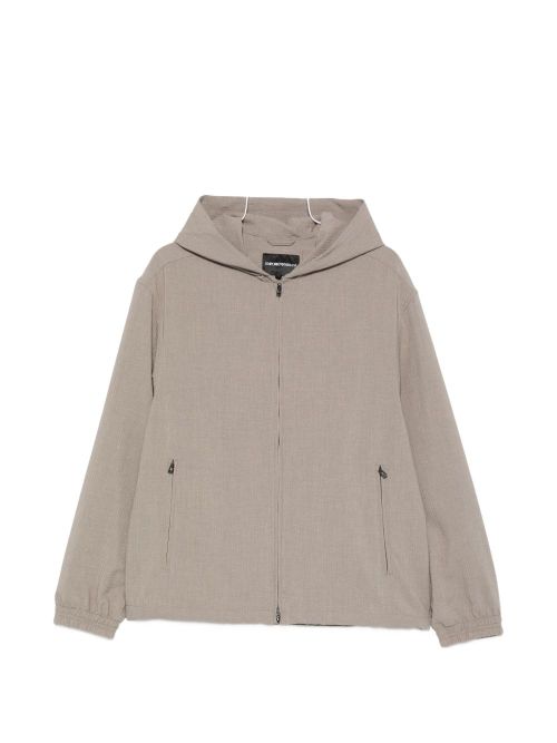 Hooded blouson jacket