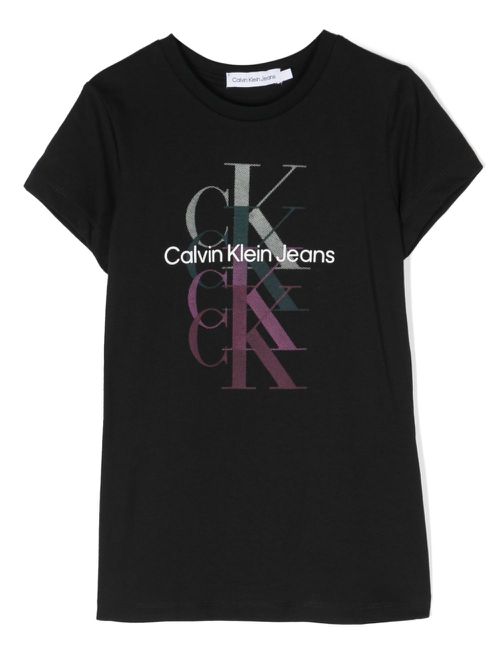 Logo-print cotton T-shirt - Black