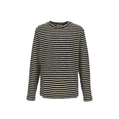 Striped Wool Shirt — Black