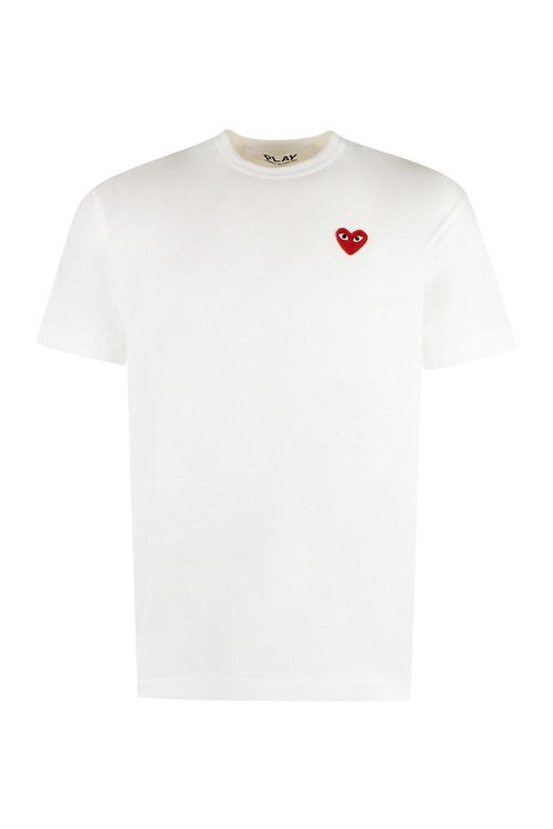 Heart Logo Patch Crewneck T-shirt