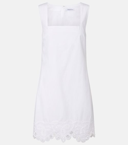 Shanice embroidered cotton minidress