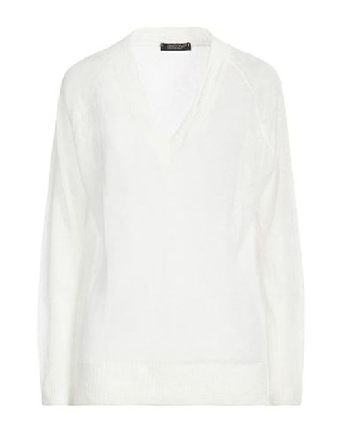 Woman Sweater White Size 4 Linen