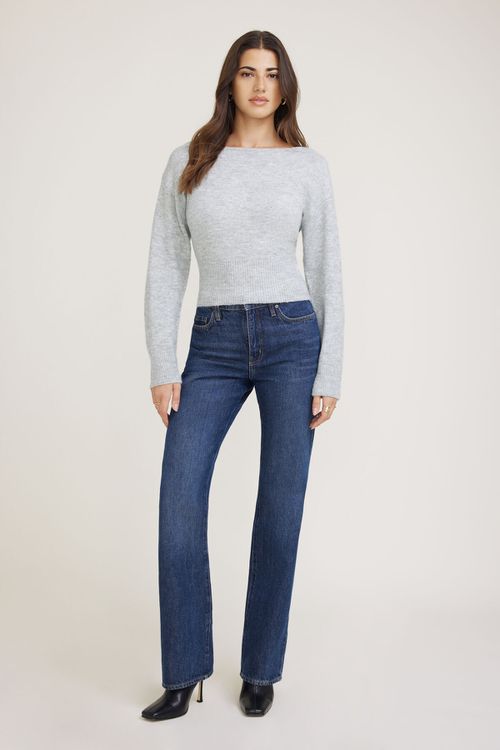 Juliet Cinched Boat Neck Sweater