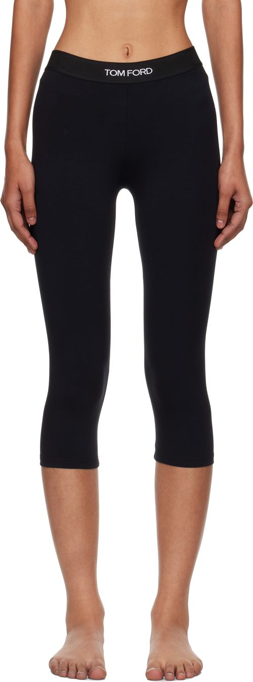 Black Modal Yoga Leggings