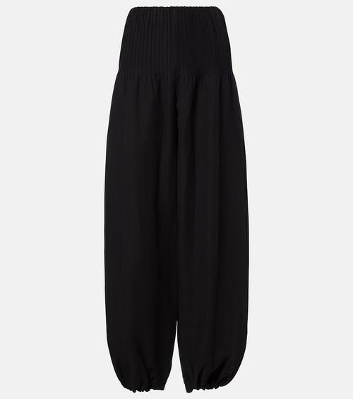 Cotton, rayon, and linen balloon pants