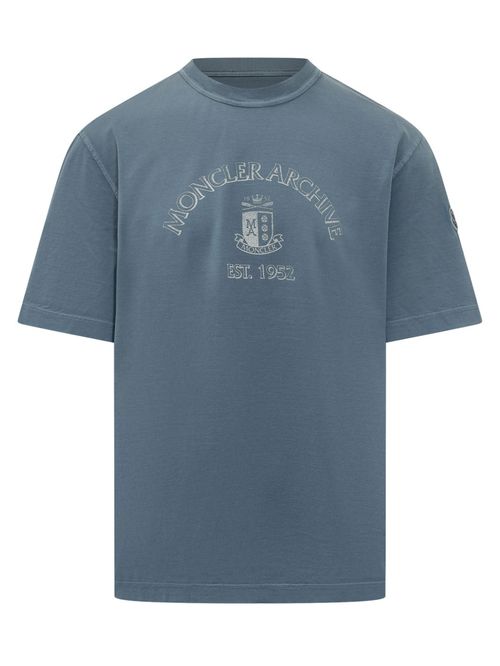 Blue Graphic Crew Neck T-Shirt