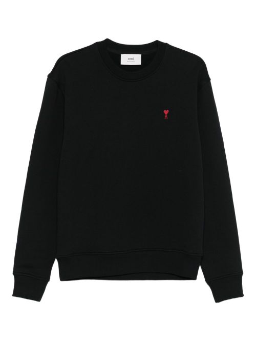 Embroidered Logo Sweatshirt — Black