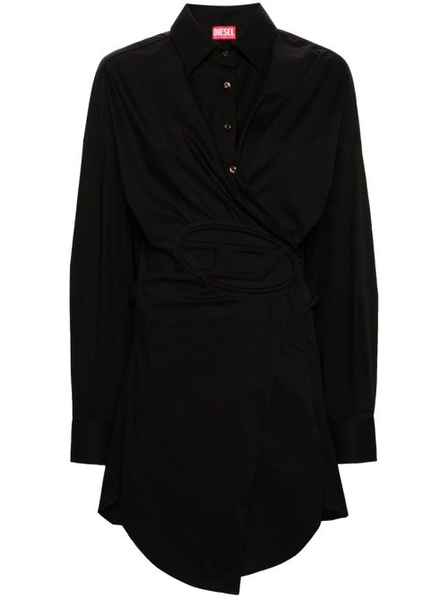 D-Sizen-N1 poplin shirt dress - Black