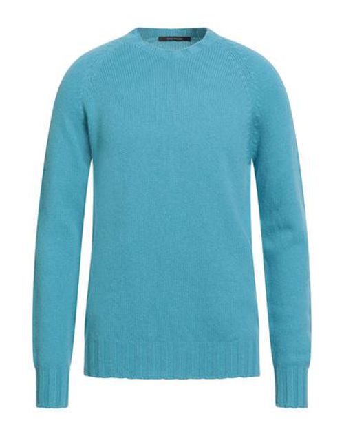 Man Sweater Azure Size 38 Cashmere