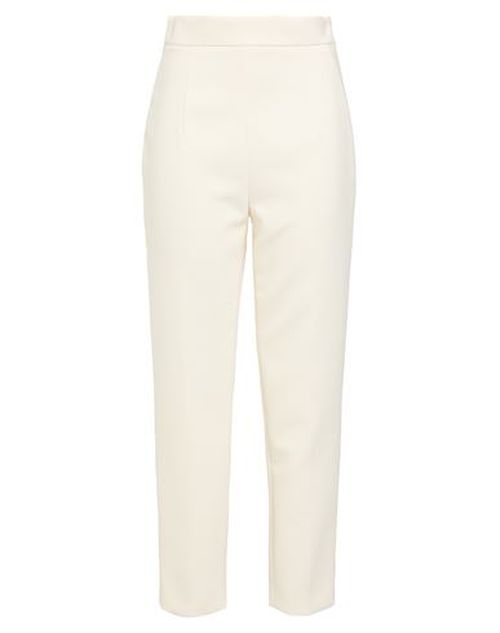 Woman Pants Ivory Size 4 Polyester, Virgin Wool, Elastane