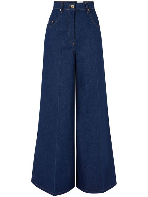 Cropped flared jeans - Blue