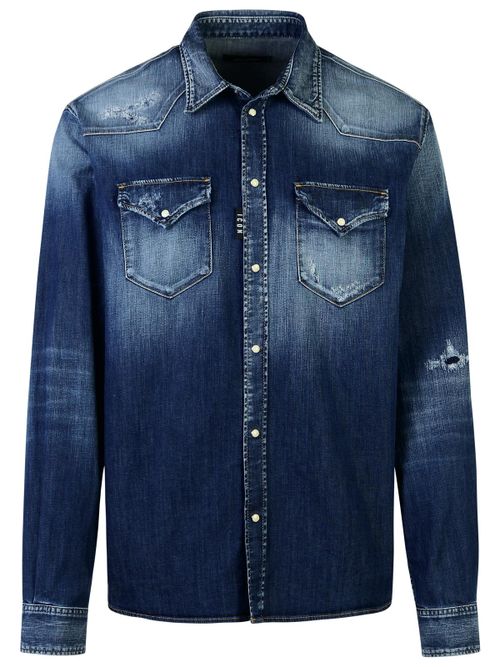 Blue Cotton Shirt