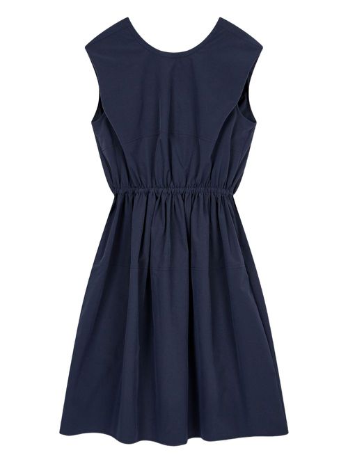 Twisted gathered dress - Blue