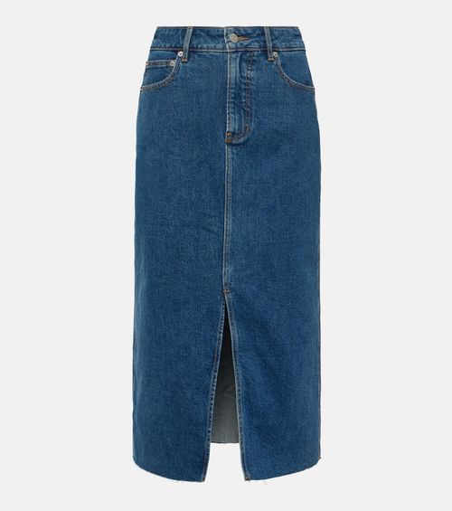 Veronica Beard Victoria denim midi skirt