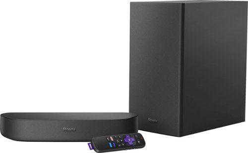 Streambar & Wireless Bass Streaming Media Player with Voice Remote and Subwoofer - Black