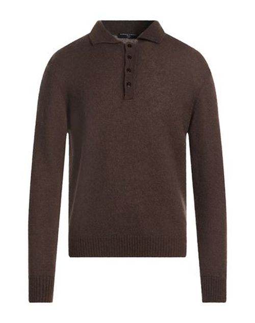 Lab Man Sweater Dark brown Size L Merino Wool, Superkid mohair, Cashmere