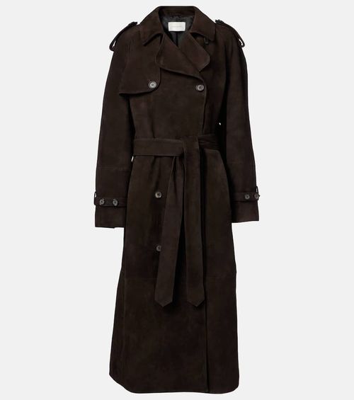 Magda Butrym Double-breasted suede trench coat
