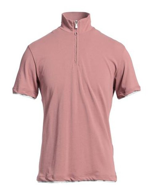 Man Polo shirt Antique rose Size S Cotton