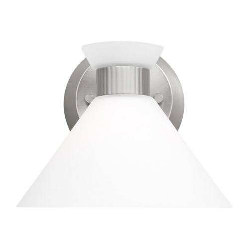 Brushed Steel One Light Wall Sconce from the Belcarra Collection