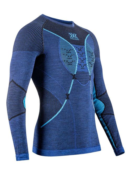 X BIONIC logo-embroidered performance t-shirt - Blue
