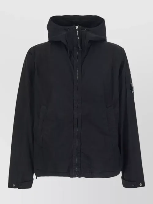 C.P. Company - hooded blazer buttoned flap and arm pocket