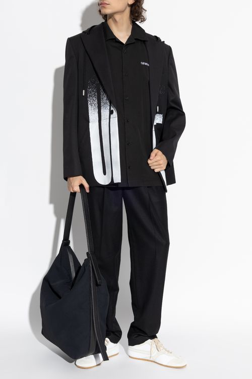 Jacket With Hood, Men's, Black