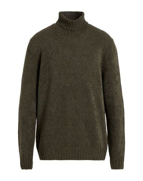 Man Turtleneck Dark green Size 46 Virgin Wool, Polyamide
