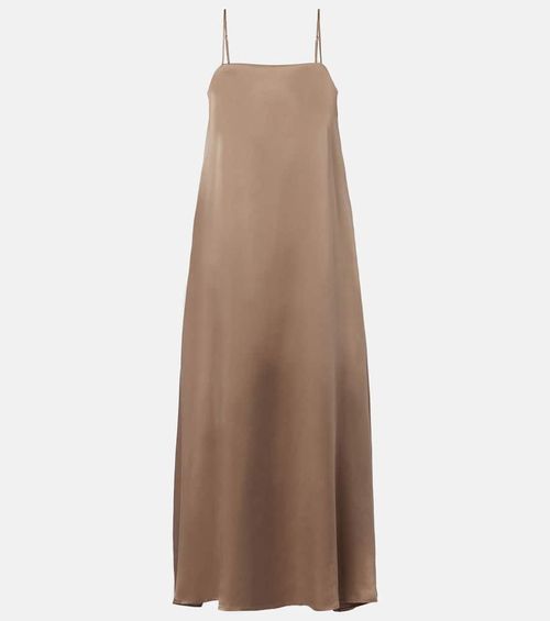 Melfi silk twill maxi dress