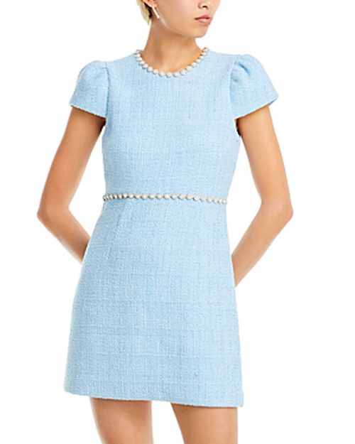 morley blue dress The Morley Embroidered Trim Dress in Brilliant Blue Floral