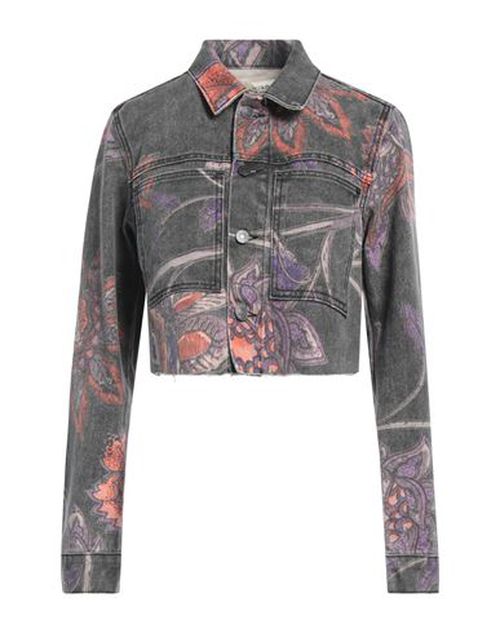 Denim Couture Woman Denim outerwear Grey Size S Cotton