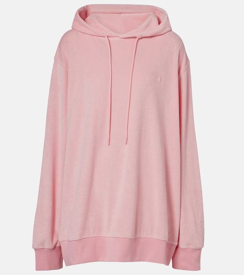 Logo cotton terry hoodie