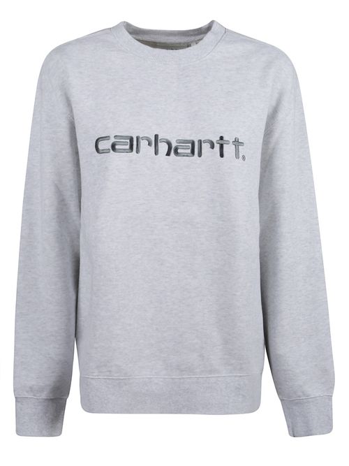 Grey Crew Neck Logo Sweatshirt