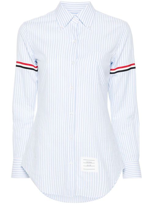 Striped cotton shirt - Blue