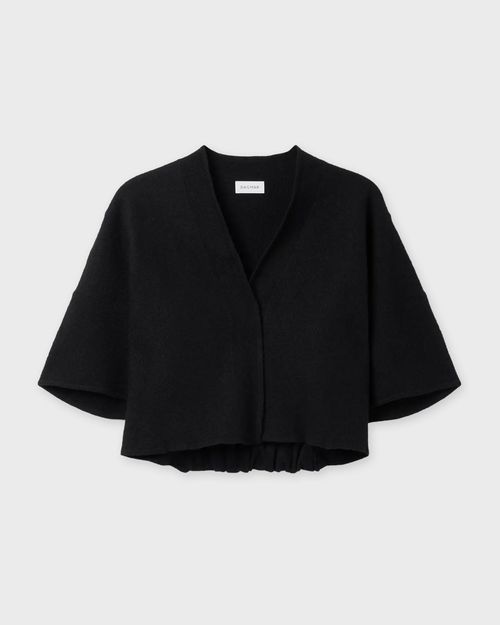 Dagmar Cardigan Short Wool Black