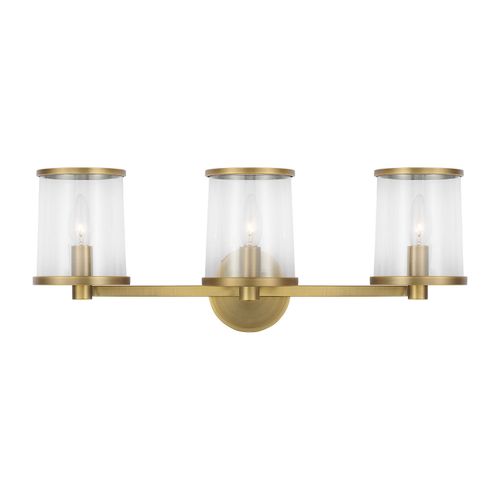 Time Worn Brass Bathroom Vanity Light from the Reynolds Collection