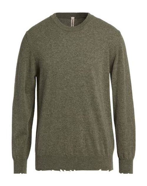 Man Sweater Military green Size XL Virgin Wool