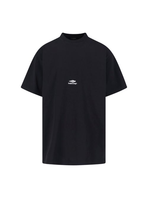 Men's Cotton Crewneck T-Shirt with Stretch Detail