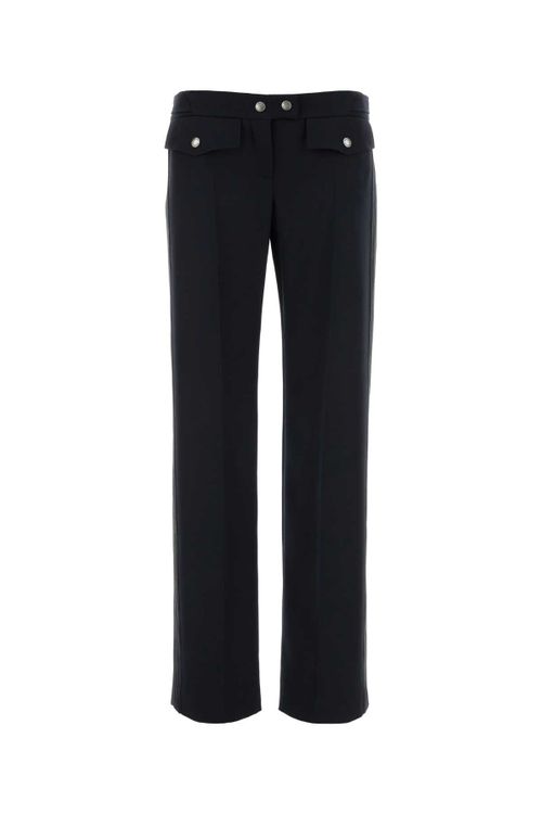 Wool Trousers — Navy