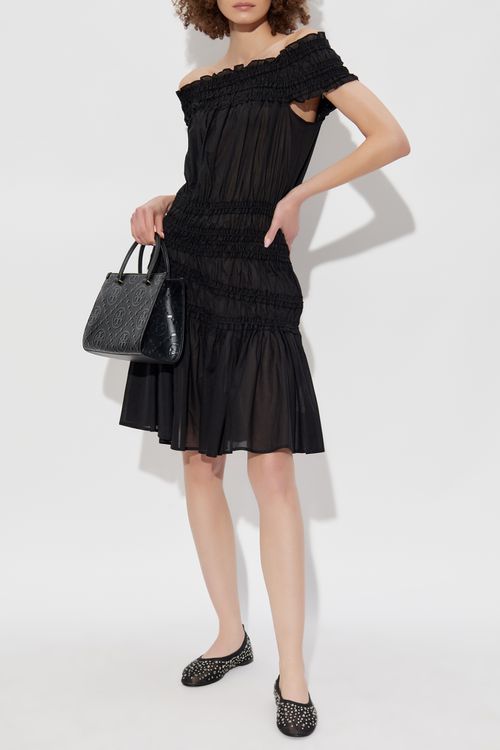 Off-the-shoulder Dress, Women's, Black