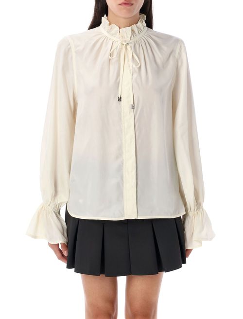 Fluid Cupro Blend Tie Shirt