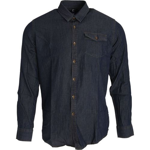 Jeans Stitch Long Sleeve Denim Shirt