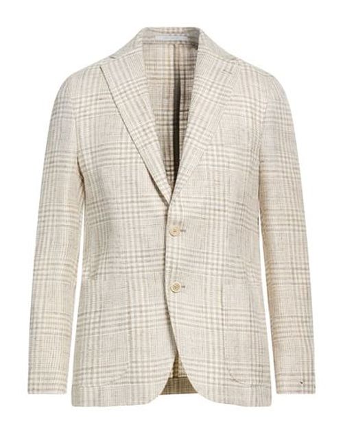 Platinum Man Blazer Cream Size 40 Viscose, Wool, Linen