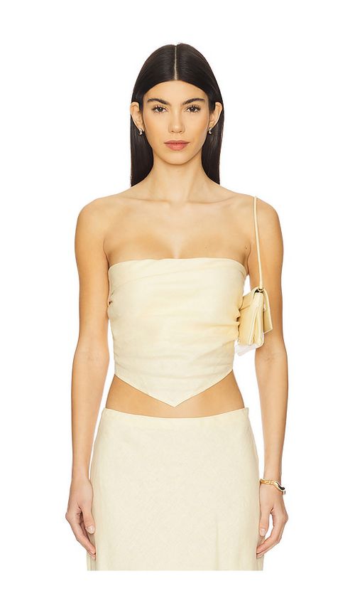 FAITHFULL THE BRAND x REVOLVE Antibes Strapless Top in Lemon. -  XS also in