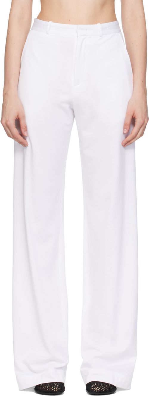 White Classic Trousers