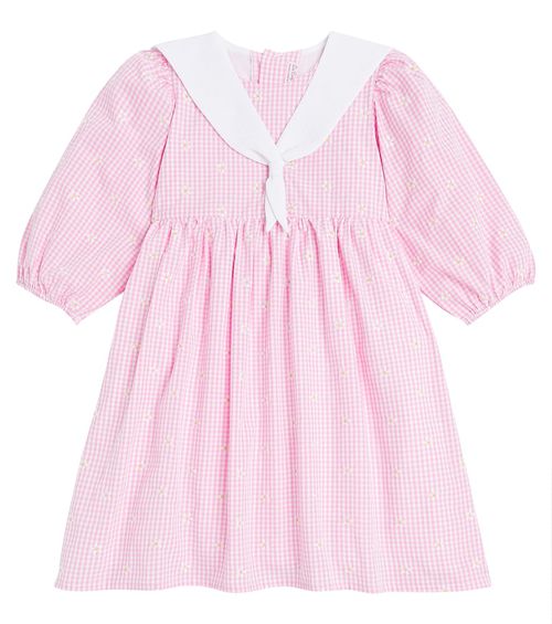 Amelia embroidered cotton-blend dress