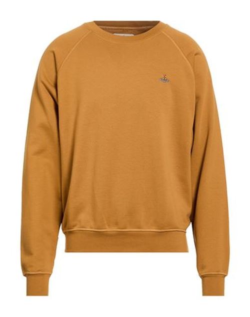 Man Sweatshirt Camel Size L Cotton